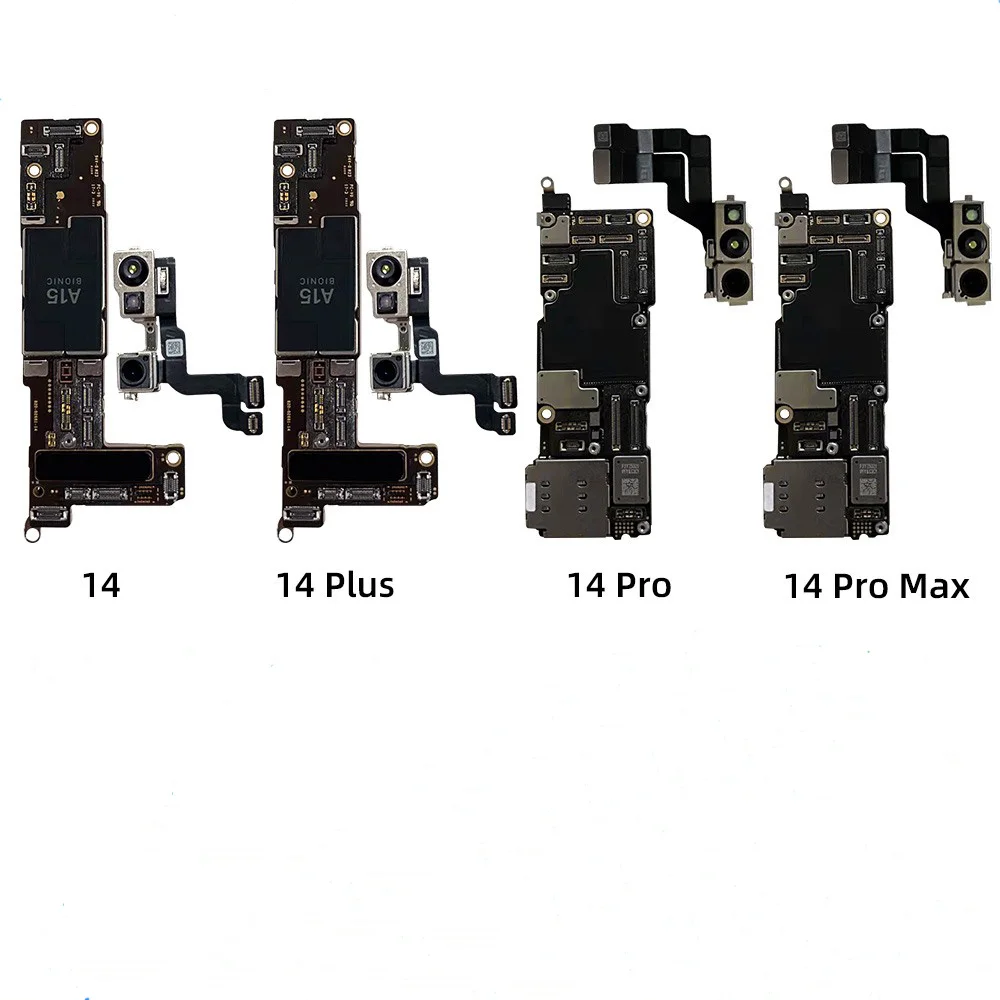 لوحة أم تعمل بالكامل لهاتف iPhone 14 14 plus Pro 14proMax مع معرف الوجه 128GB 256GB لوحة منطقية 100% لوحة رئيسية أصلية غير مقفلة