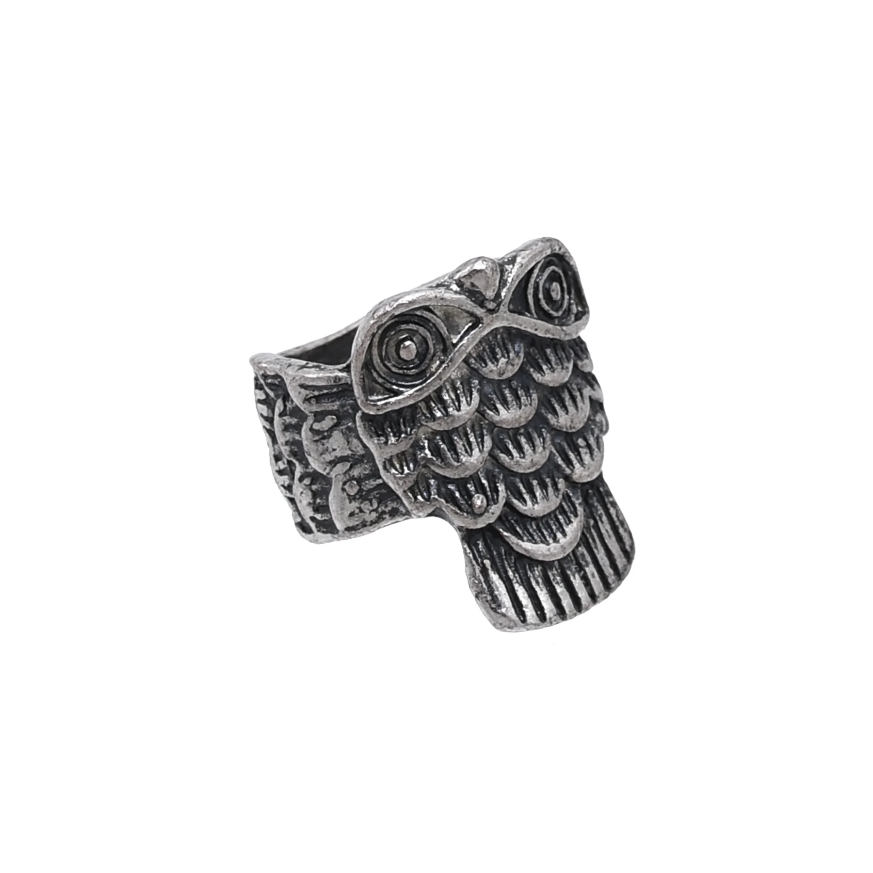 American hip-hop punk trendy animal ring, owl alloy ring, versatile accessories for parties and stages