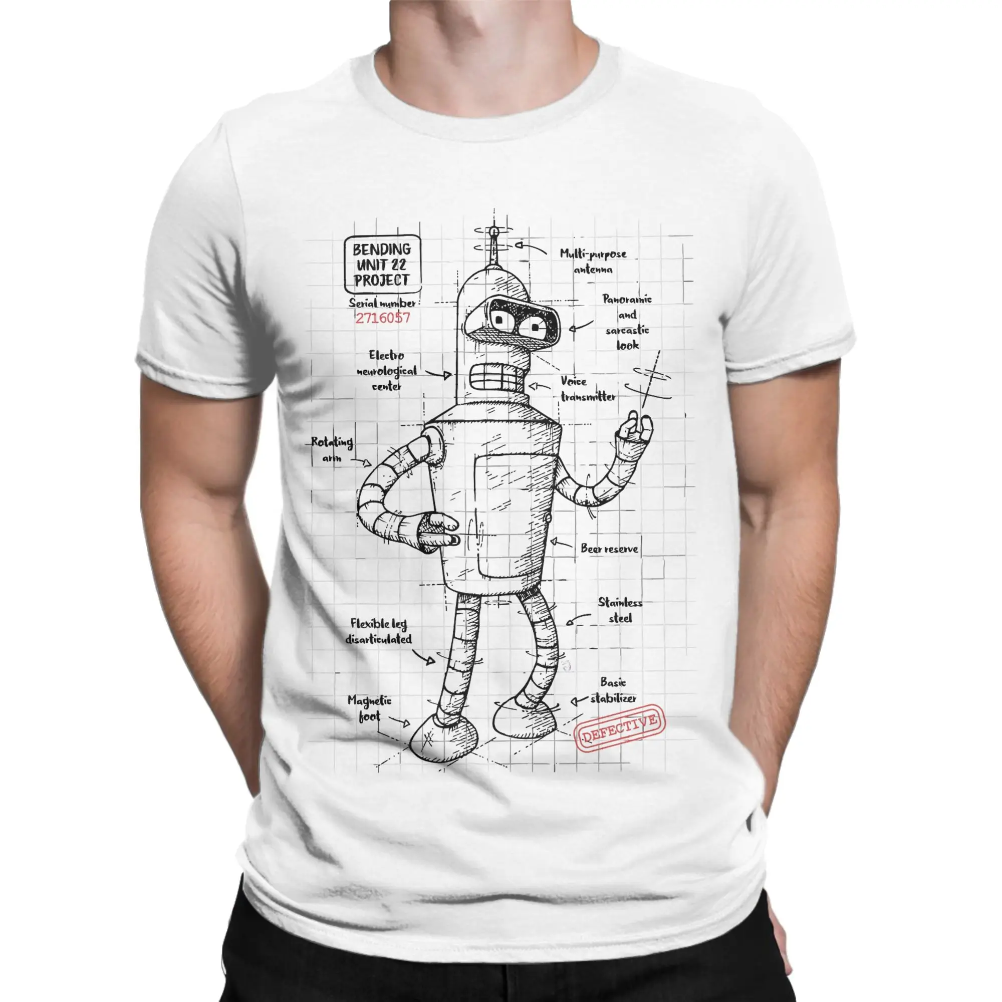 Futuramas Cartoon Comic Apparel Men Women T Shirt Cotton Tee Print  T-shirt Clothes