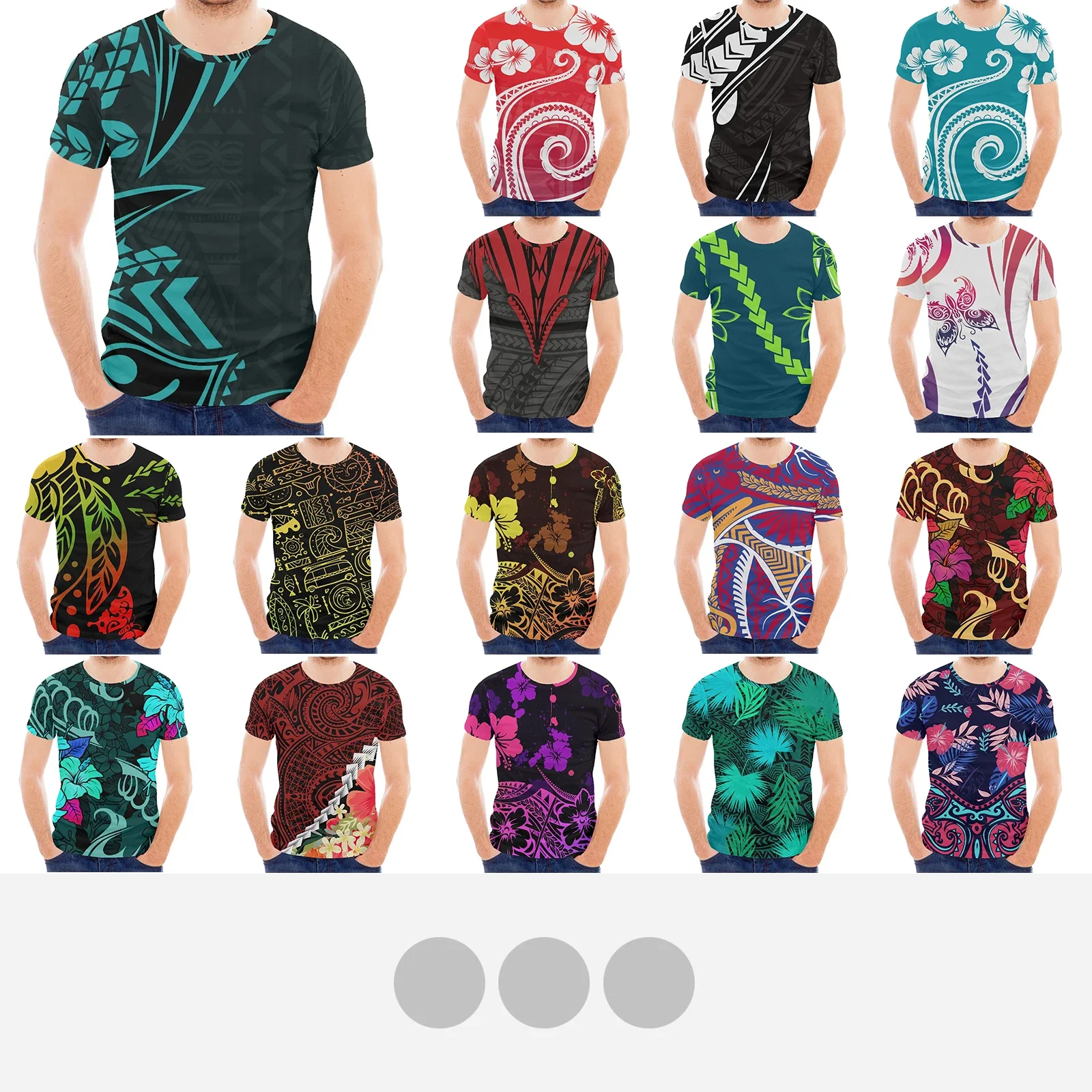 Polynesian Tribal Fijian Totem Tattoo Fiji Prints Male Summer Short Sleeve Handsome Printed T Shirts Man Loose Fashion Tops Tee