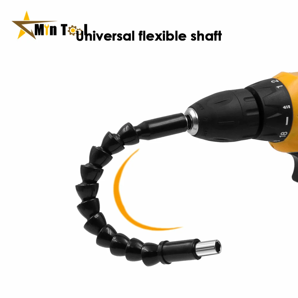 Electric Drill Screwdriver Bit Multifunction Snake flexible Hose Cardan Shaft Connection Soft Extension Rod Link Power Tool