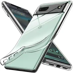 Ultra Thin Clear Case On for Google Pixel 6 6A 7 7A 8 8A 9 9A Pro XL Transparent Cover Coque
