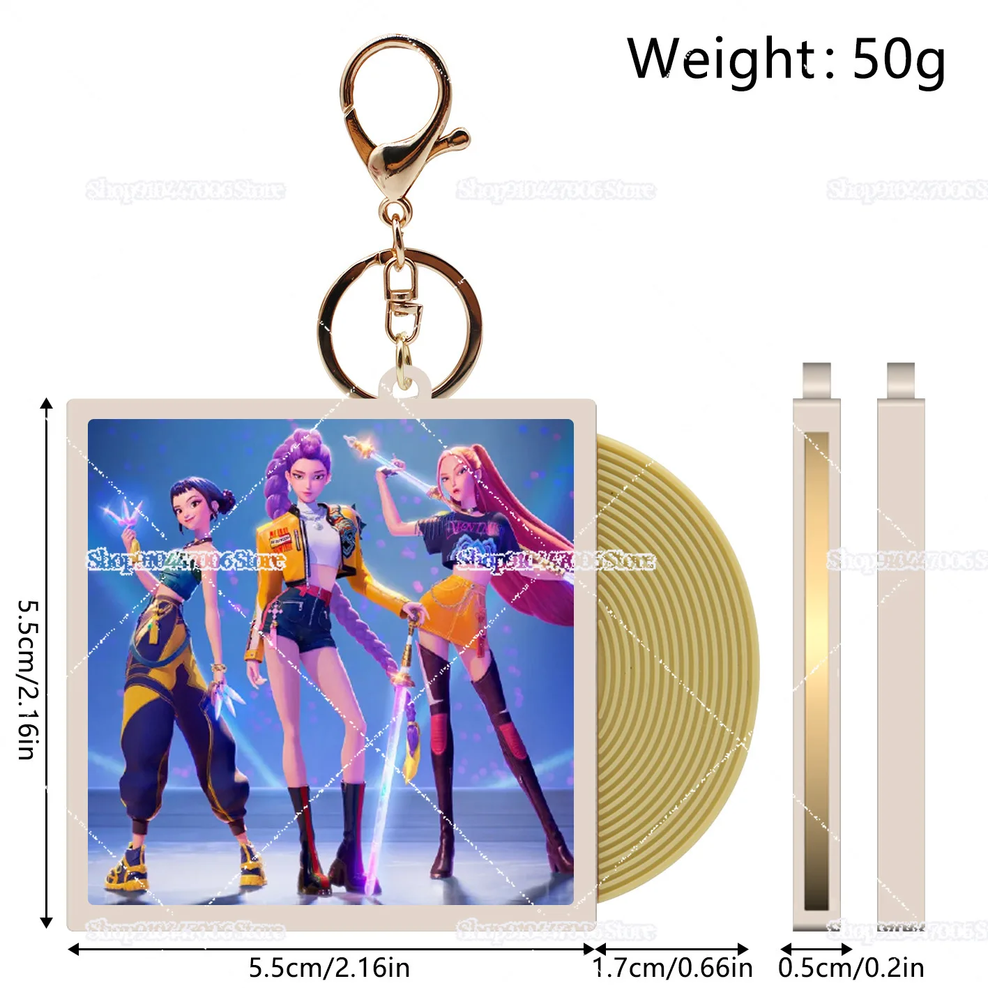 2026 سلاسل المفاتيح أنيمي الطرفية المعبود مجموعة المعلقات حلقات المفاتيح السيارة أنيمي نقل K-POP شيطان الصيادين CD مسجل فينيل $$$$$ #2
