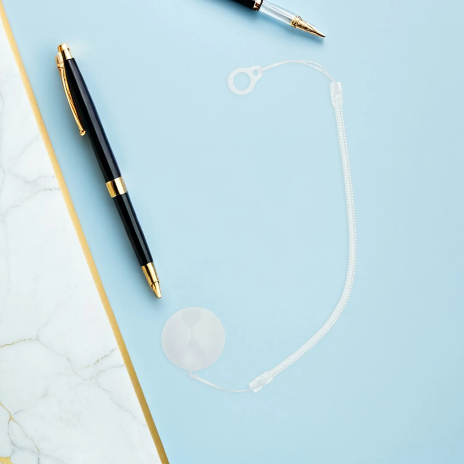 

8Pcs Retractable Pen Lanyard Holder Anti-Lose Spiral Strap Elastic Tether for Stylus Tablet Pos Machine Classroom Counter Use