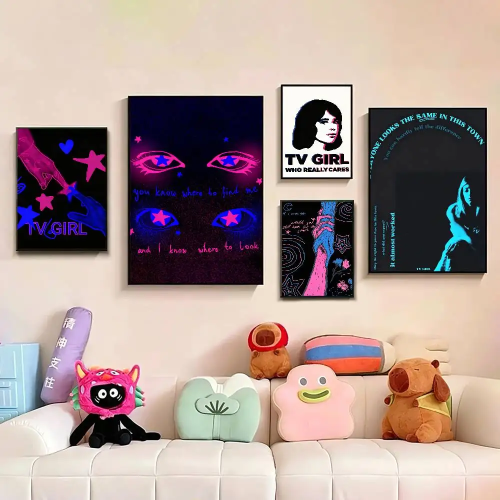 

Tv G-Girl Who Really C-Cares Poster Perfect Space Sticker Self Adhesive for Office Home Theater Wall Art Decor Fancy Gift