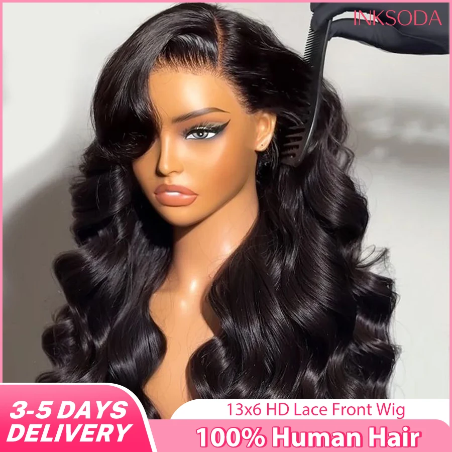 

Парик из натуральных волос на кружеве с объемной волной 30 34 40 дюймов, плотность 220, бразильский Remy 13x6, прозрачный HD, кружевные фронтальные парики для женщин