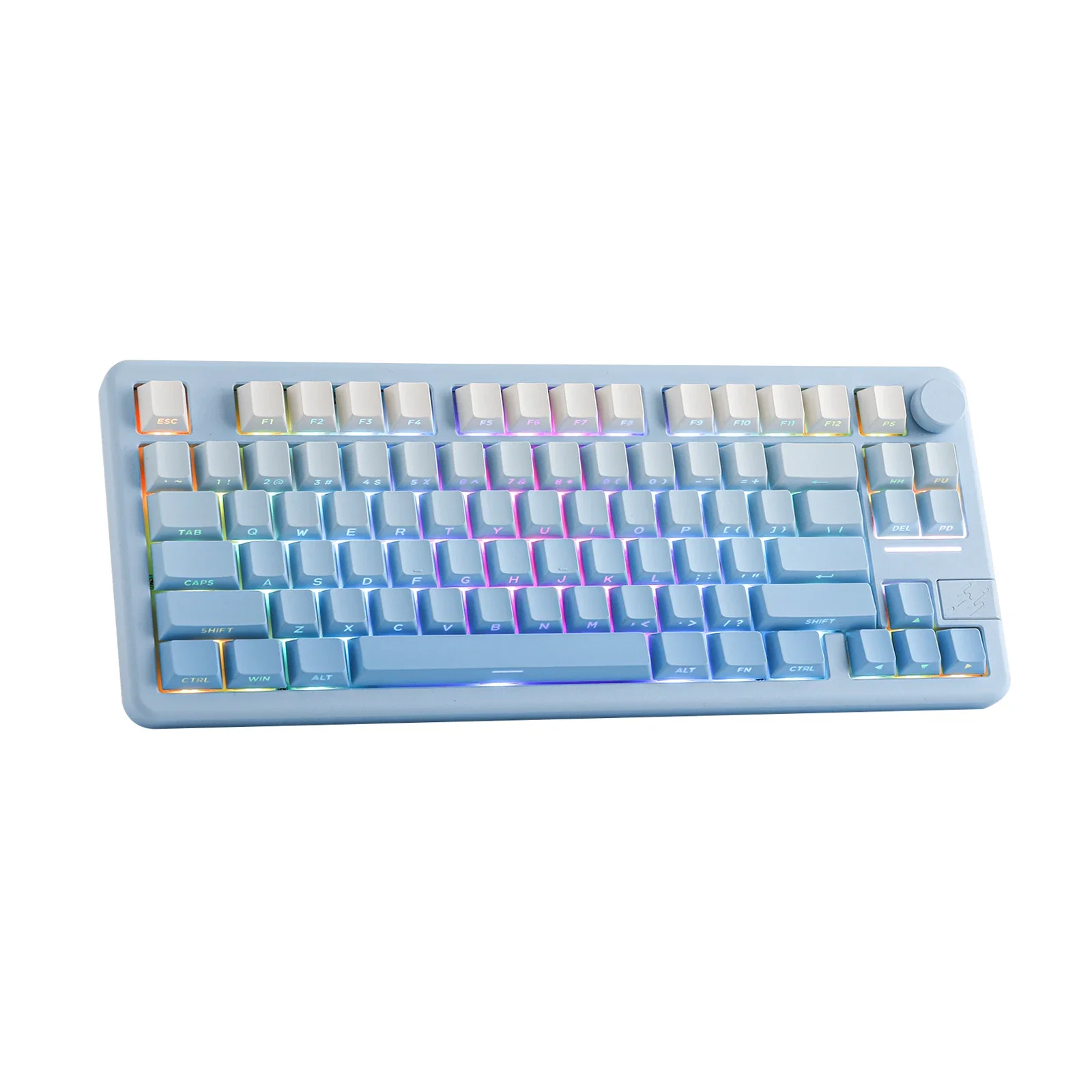 Epomaker Galaxy70 New 75% Layout with Home Clusters and Knob Durable Powder-Coated Aluminum Case aluminum wired keyboard