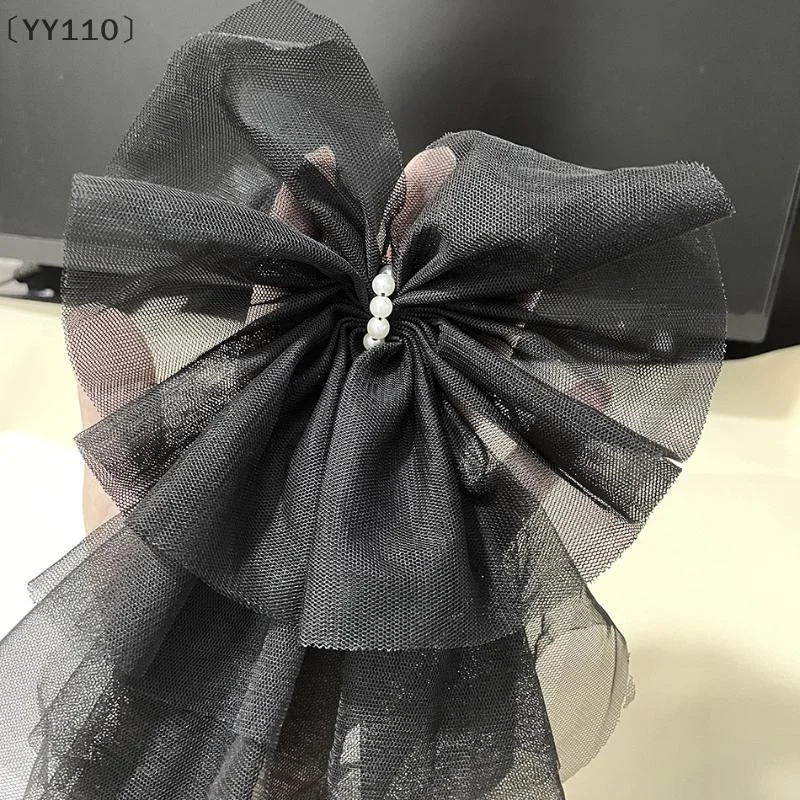 [-YY110」 خمر شبكة كبيرة القوس بروش ثنائي الغرض طوق دبوس مشبك شعر للنساء التعادل الصدار الملابس اكسسوارات الديكور