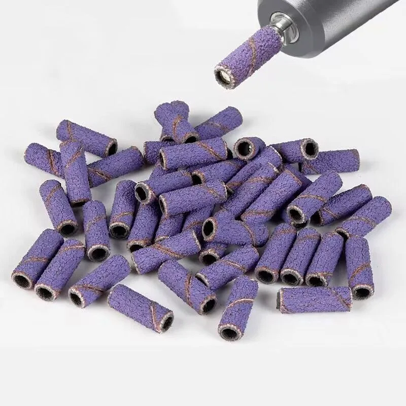 50-200 ชิ้น 240 #   ชุดสายขัดเล็บ หัวเจียรเล็บ สำหรับขัดอะคริลิค กำจัดเจล ขัดเงาเล็บ อุปกรณ์ทำเล็บ แหวนขัดเล็บ