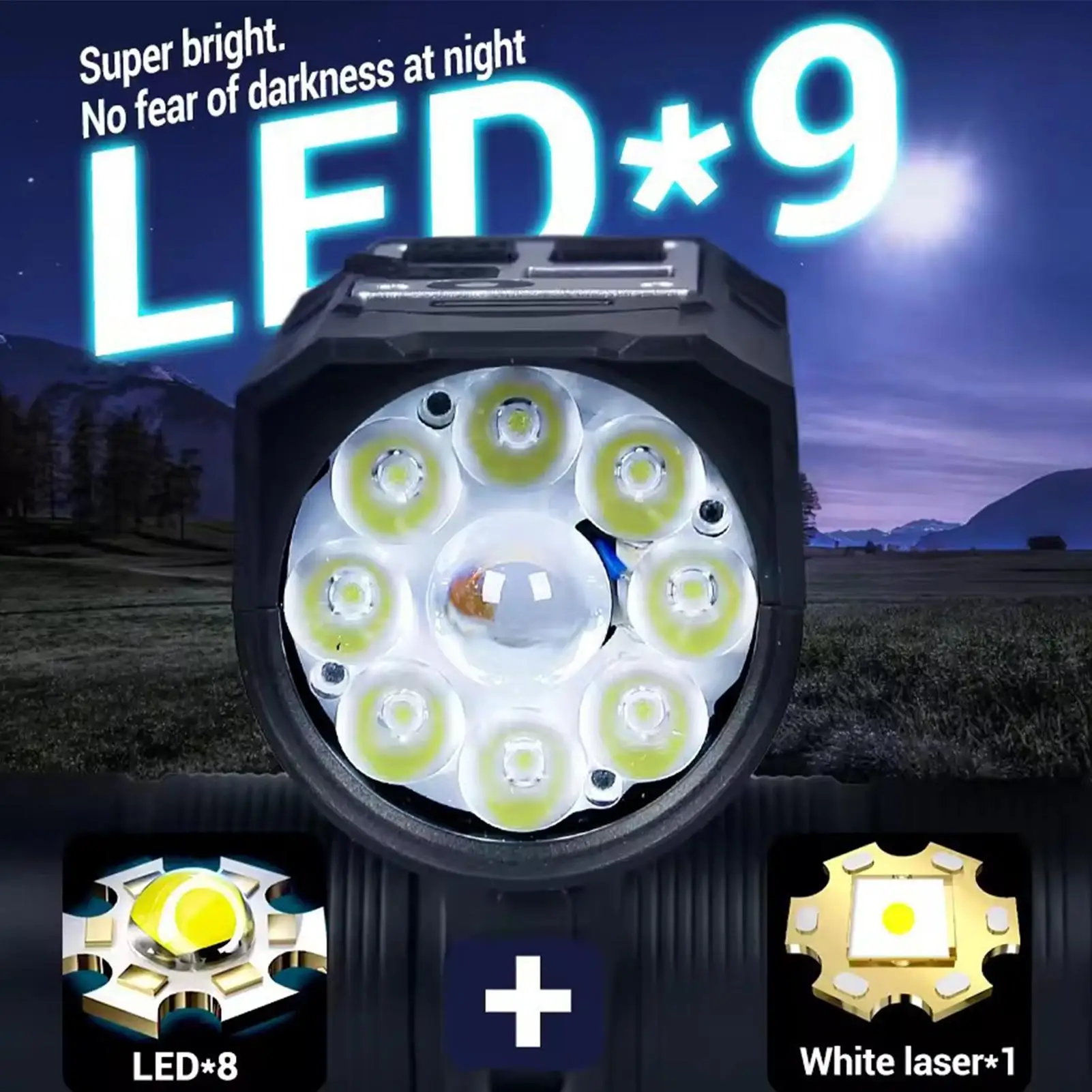 

Передний фонарь для велосипеда, водонепроницаемая, с антибликовым покрытием, велосипедная фара, светодиодный дисплей, перезаряжаемый велосипедный фонарь типа C, аксессуары для велоспорта