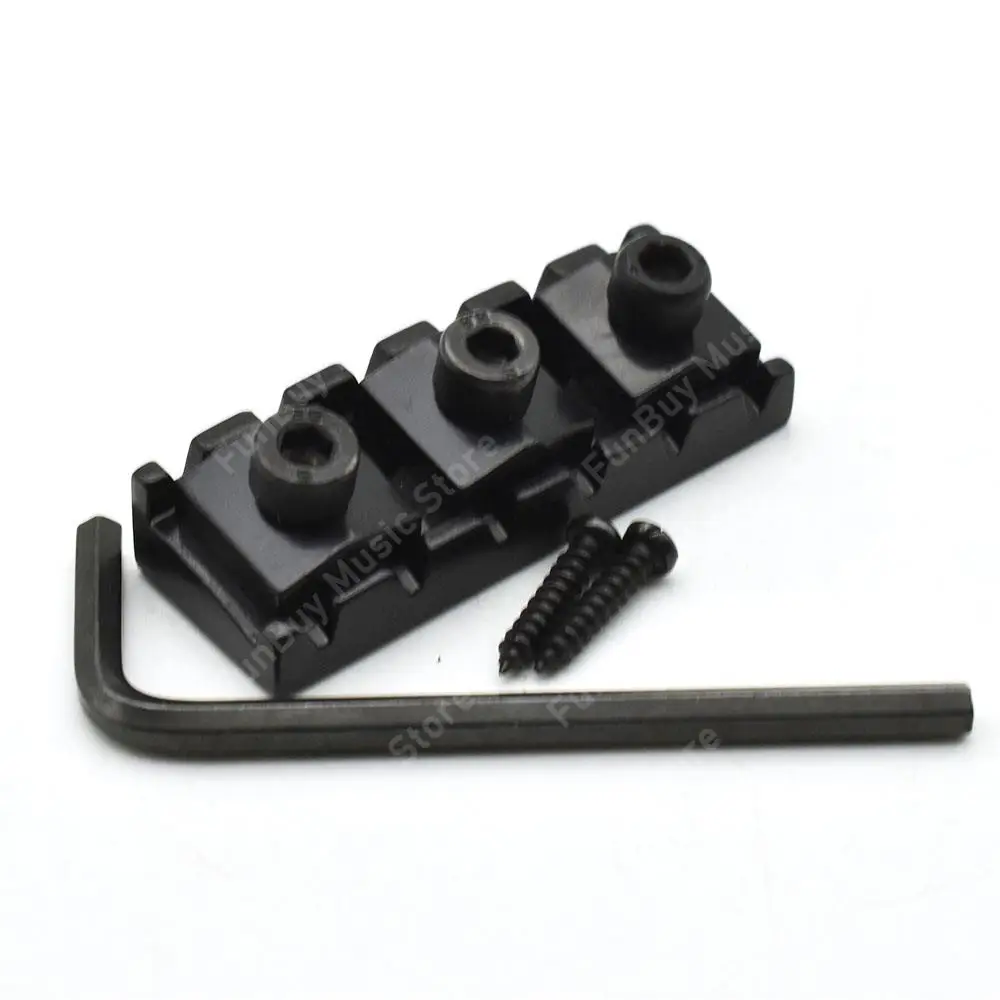 42MM 43mm Guitar Tremolo Bridge Locking Nut Electric Guitar Locking String Bridge Nut Black Gold Chrome