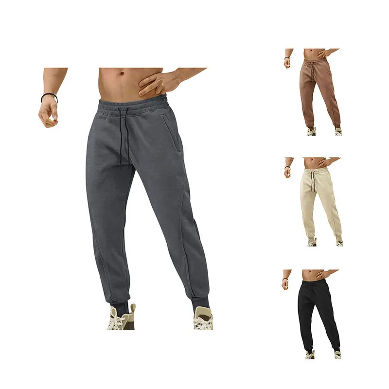 

Новые мужские повседневные спортивные брюки 2024 года: модные городские штаны для тренировок, средняя посадка, эластичные, тонкие, летние, с микростретчем