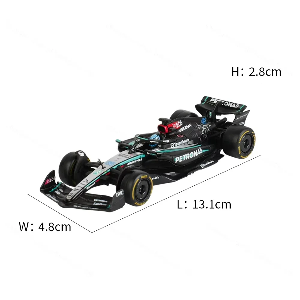 Bburago 1:43 W15 44 Hamilton 2024 Maclaren MCL38 Mercedes-Amg Petronas F1 Team 63 Russell Alloy DieCast Car Model Collect Gift