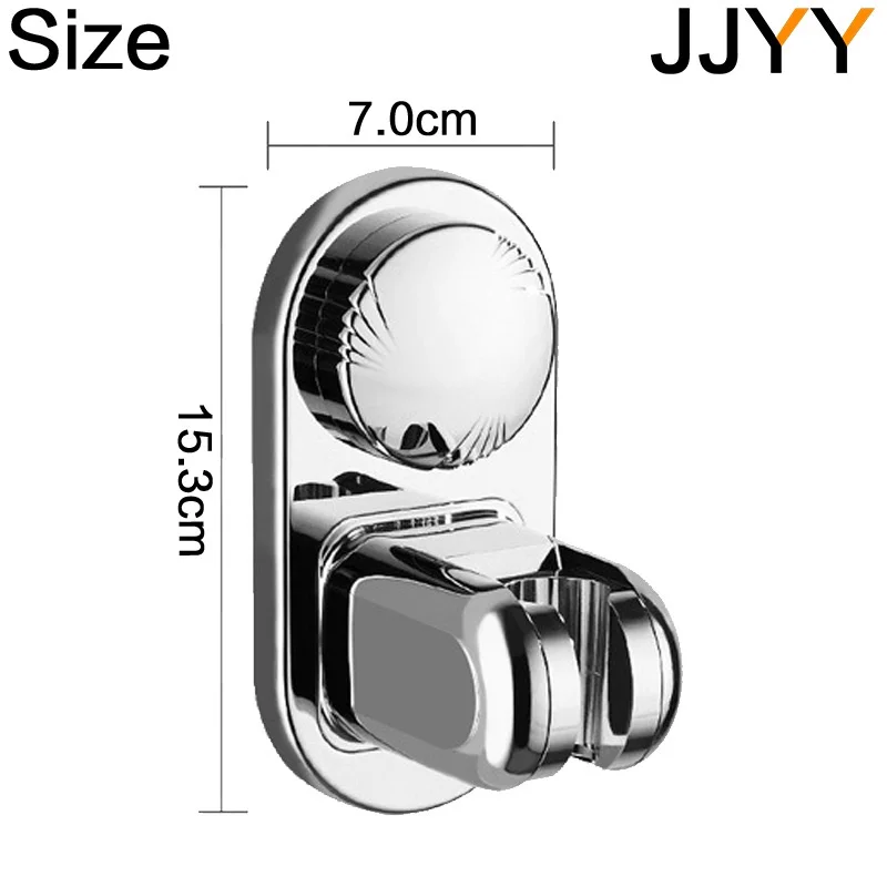 Adjustable Shower Holder Wall Mount Universal Suction Cups for Shower Head ABS 360°Rotating Bathroom Bracket 5 Modes Fixing Base