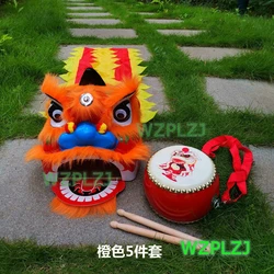 2-5 Age Kid Children Chinese Lion Dance Costume Drum Boy Girl Birthday Play Props  Event  Party Performance Sport Outdoor Stage