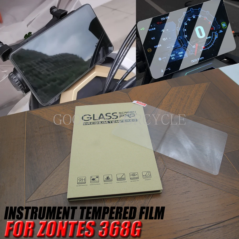 New For ZONTES 368G 368 G Pedal Motorcycle Dashboard Screen Tempered Film Pedal High Definition Film Instrument Tempered Film