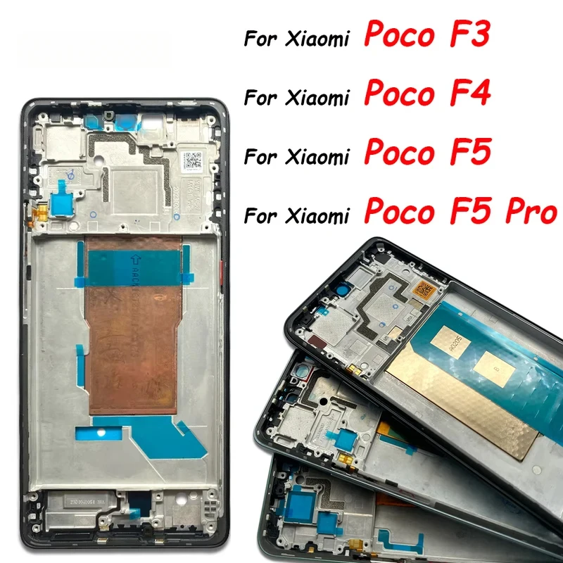 

Front Housing Chassis Plate LCD Display Bezel Faceplate Holder Frame For Xiaomi Poco F3 F4 F5 Pro