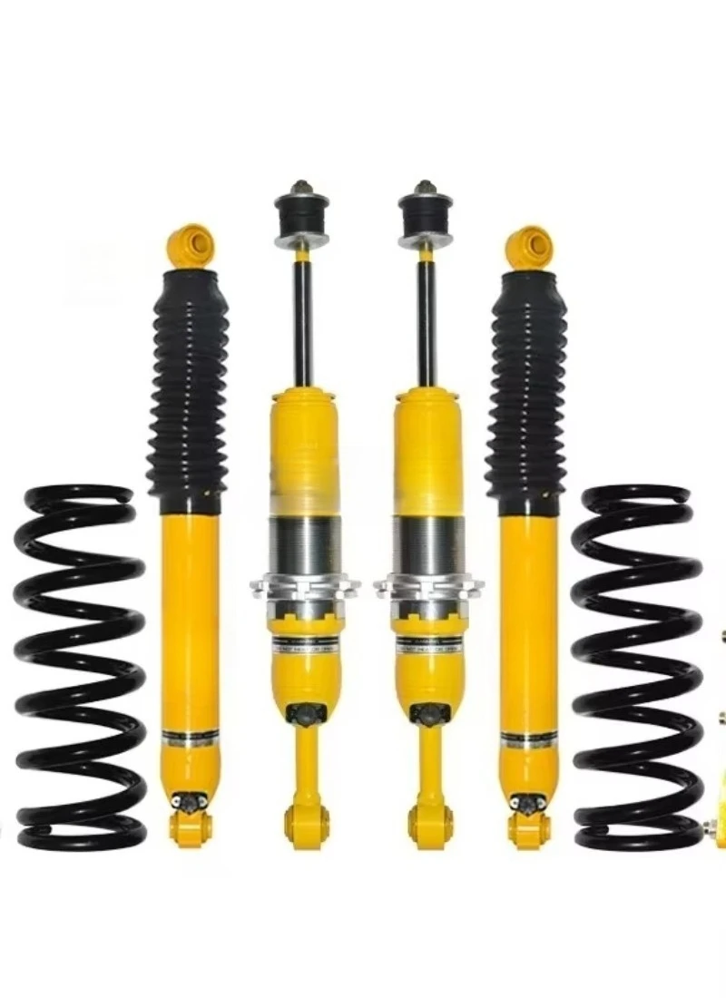 Nitrogen Adjustable Steel Suspension Coil Spring Shock Absorber for Ram  Raise the Chassis 24  Compressed, 30  Rebounds.
