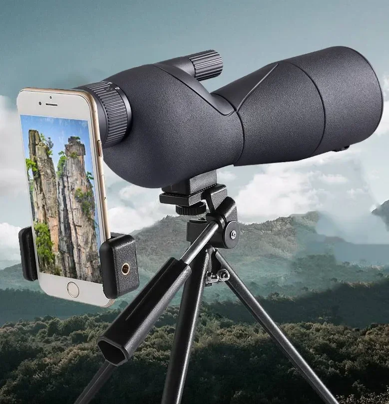 Professional   Outdoor Spotting Scope 25-75x60 Bird Watching Scope Zoom Telescope Monocular With Tripod