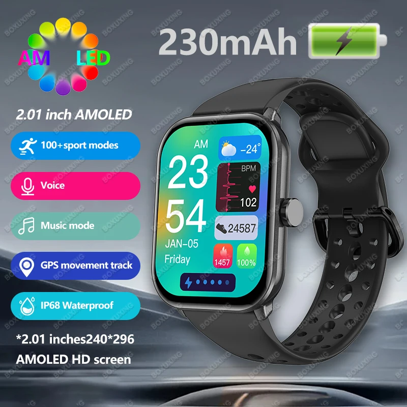 

Watch 5 Classic Smart Watch AMOLED Screen Always Displays Outdoor Sports Fitness Heart Rate Monitor Bluetooth Call Smart Watch