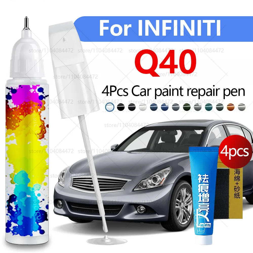 

Ручка для ремонта автомобильной краски для 2014-2015 INFINITI Q40, аксессуары для ремонта царапин, 4 шт., красный NBA, синий RBP RCJ, серый KBZ, черный GAG