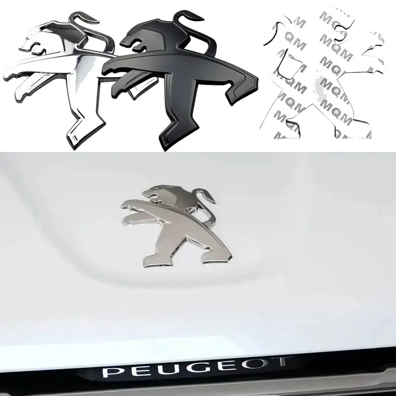 

Для Peugeot 508 5008 308 406 307 407 306 408 3008 5008 Передняя эмблема автомобиля из металлического сплава Замененный значок наклейки на багажник 10,3x11 см