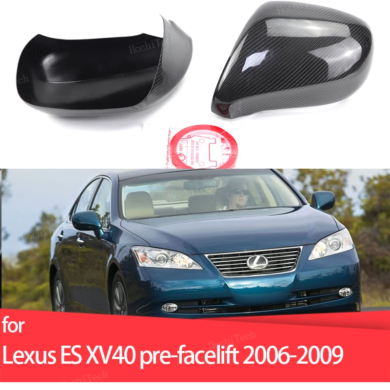 

Real Carbon Fiber Side Mirror cover shell cap sticker for Lexus ES XV40 pre-facelift 2006-2009 ES240 ES350 LHD