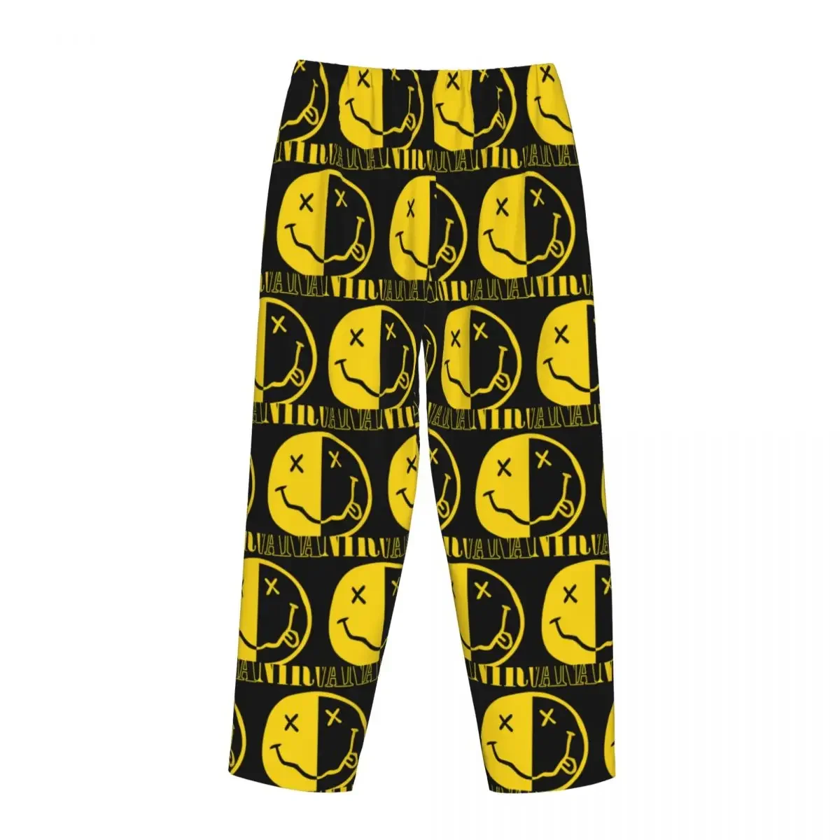 Custom Nirvanas One Sided Smile Classic Women Pajama Pants Lounge Sleep Sleepwear Bottoms with Pockets