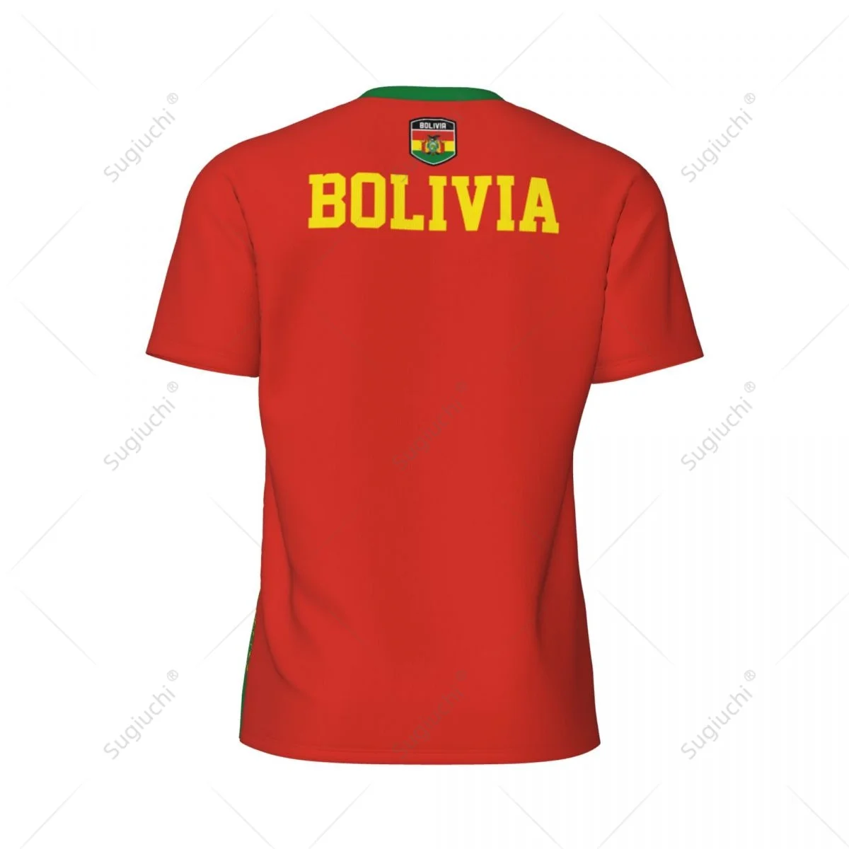 Exclusive design Bolivia Flag Grain 3D Printed Men For Running Bike Soccer Tennis Fitness Sports tshirt Mesh Fans Short T-shirt