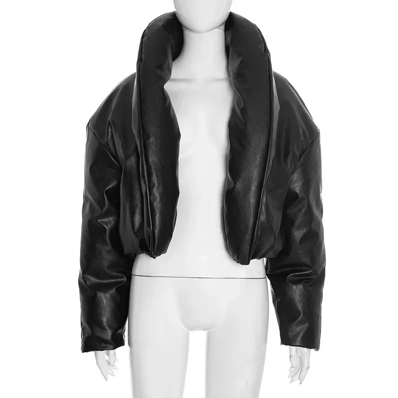 Fmxires, nueva chaqueta de algodón para mujer, abrigo de invierno, nueva moda, pantalones cortos sueltos sólidos, abrigos acolchados, ropa de calle de oficina para mujer, prendas de vestir para mujer