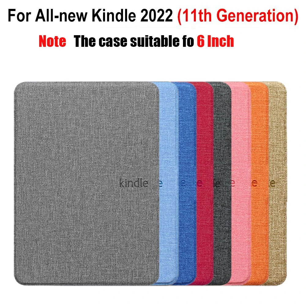 Fabric Magnetic Smart Case For 6 inch All-new Kindle (2022 Release) 11th Generation Built-in Light 6 Inch Gen Cover Sleeve Funda