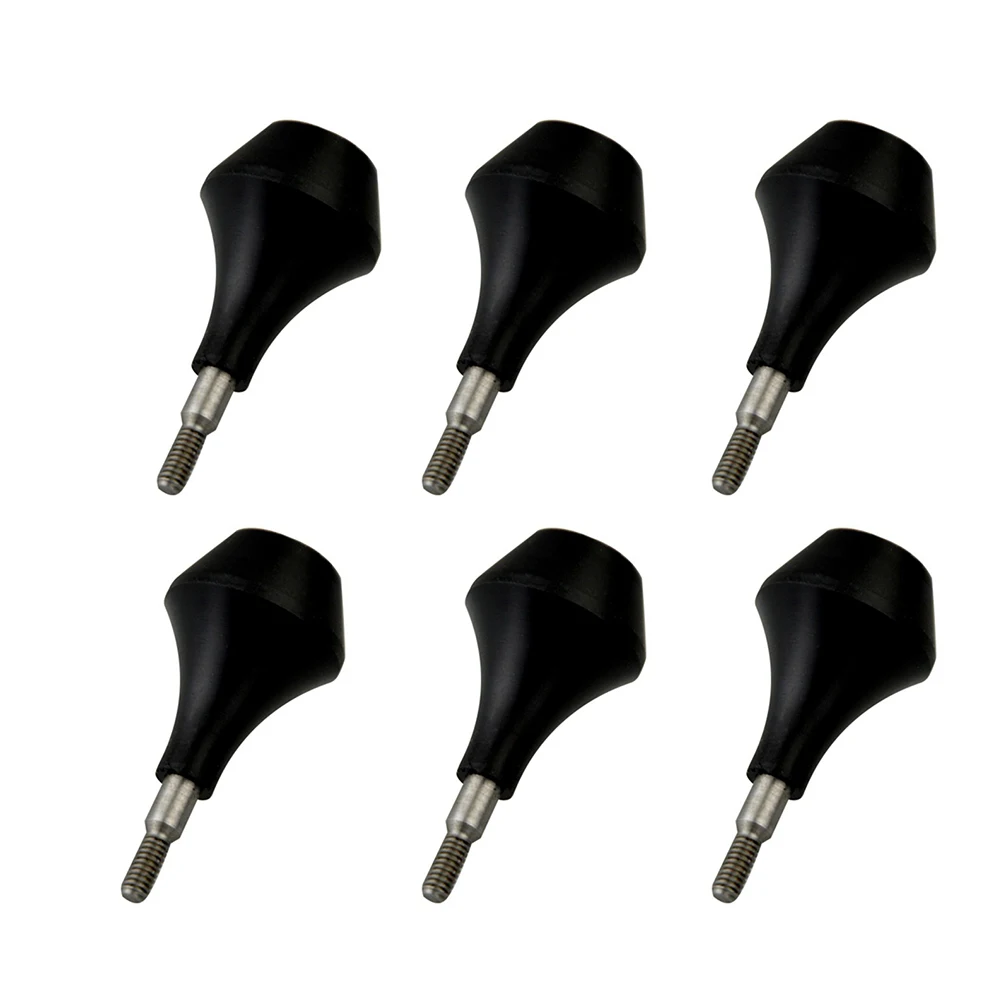 6pcs Arrowheads Soft Nylon Blunt Game Archery Target Tips Practice Broadheads Harmless Arrow Head For Recurve Compound Bow Shoot