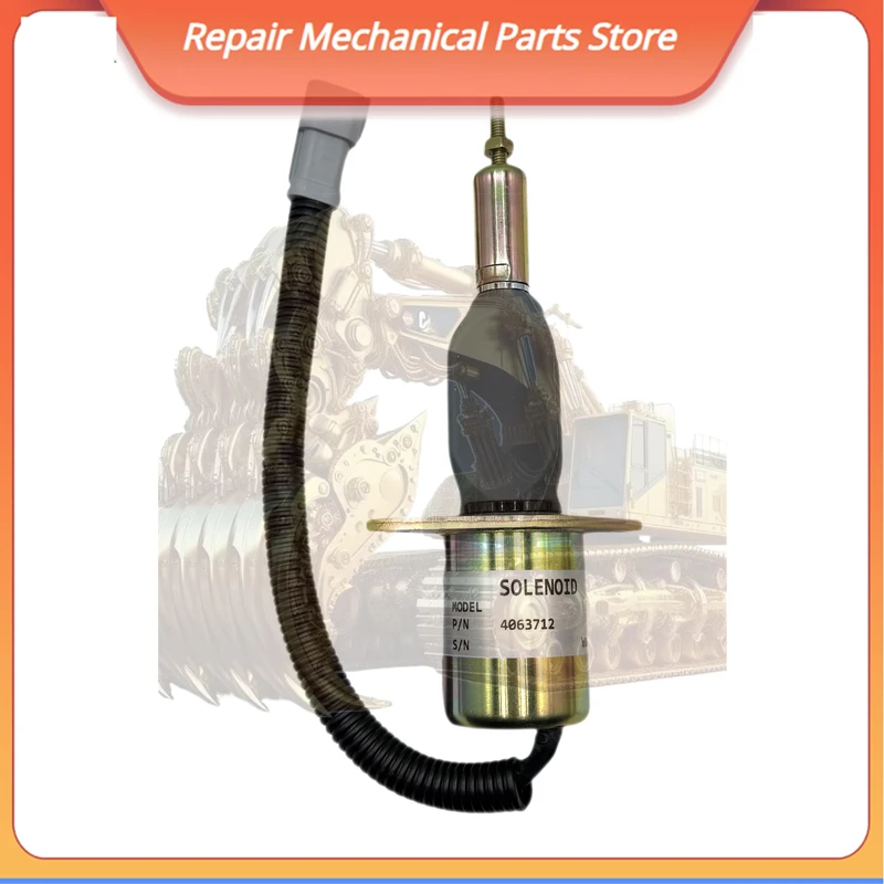 Katup Solenoid Generator Diesel 4063712 Suku Cadang Mesin Stop Penting untuk Mesin Konstruksi