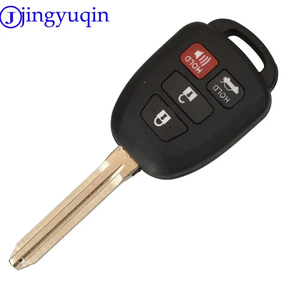 jingyuqin 10ps For Toyota CAMRY 2012 2013 2014 2015 Corolla 2014 2015 4 Buttons Remote Car Key Shell Case Fob With TOY43 Blade