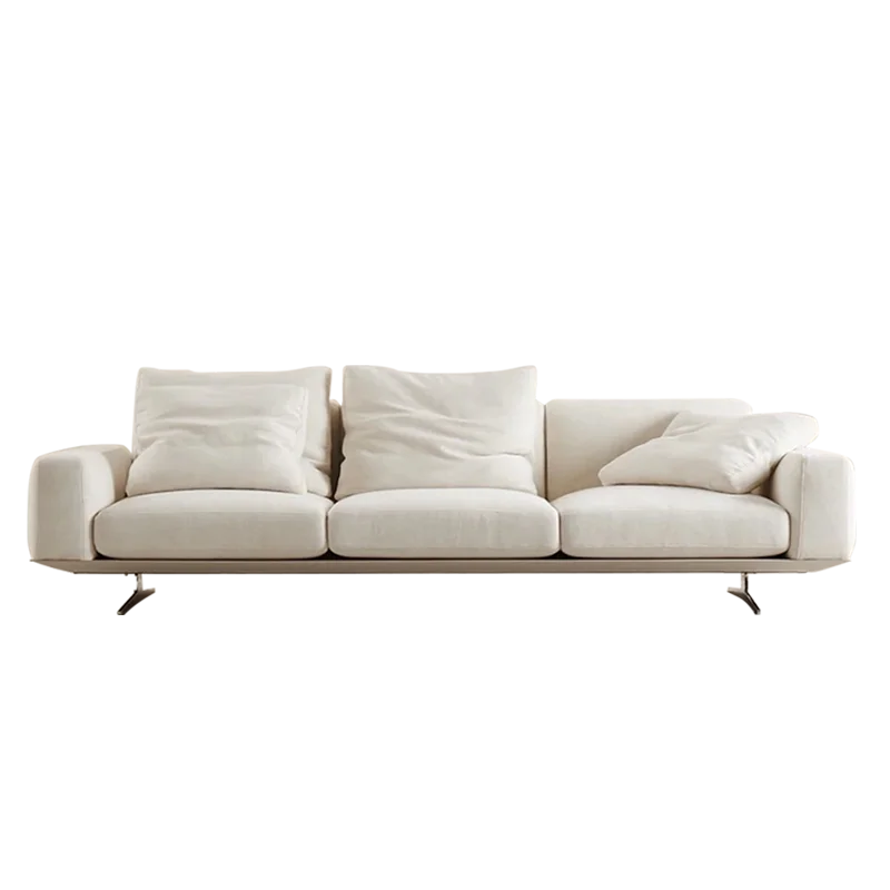 

Flexform Italian minimalist cotton and linen fabric sofa, light luxury Nordic simple straight row two or four people sofa