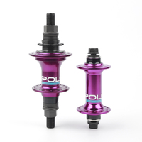 POLSO BH002 BMX Hub 5 Sealed Bearing 120 Clicks 6 Pawls Front and Rear BMX Hubs Single Speed 9T RHD LHD Hub