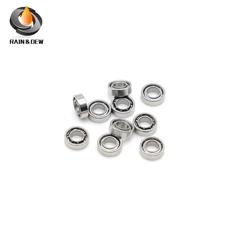 10Pcs High Quality 3x6x2 Stainless Steel Ball Bearing SMR63 Open Ball Bearings  ABEC-7