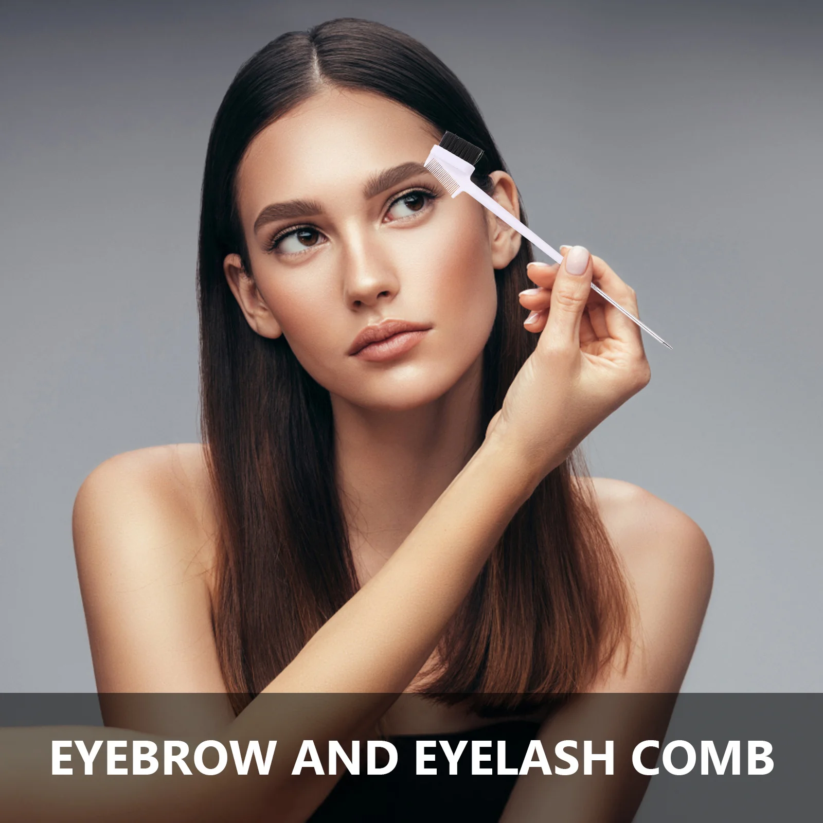 Brosse à sourcils multi-usage, peigne, conception double face pour coiffer les sourcils et démêler les cils, 3 pièces