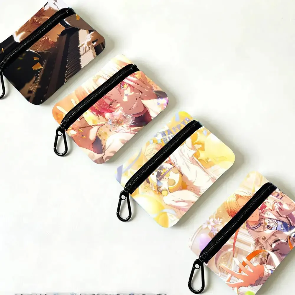 Tenma Tsukasa Manga P-Project Sekai Oxford Fabric Wallet With Zipper, Hanging Multifunctional Bag For Credit Cards, Keys, Coins