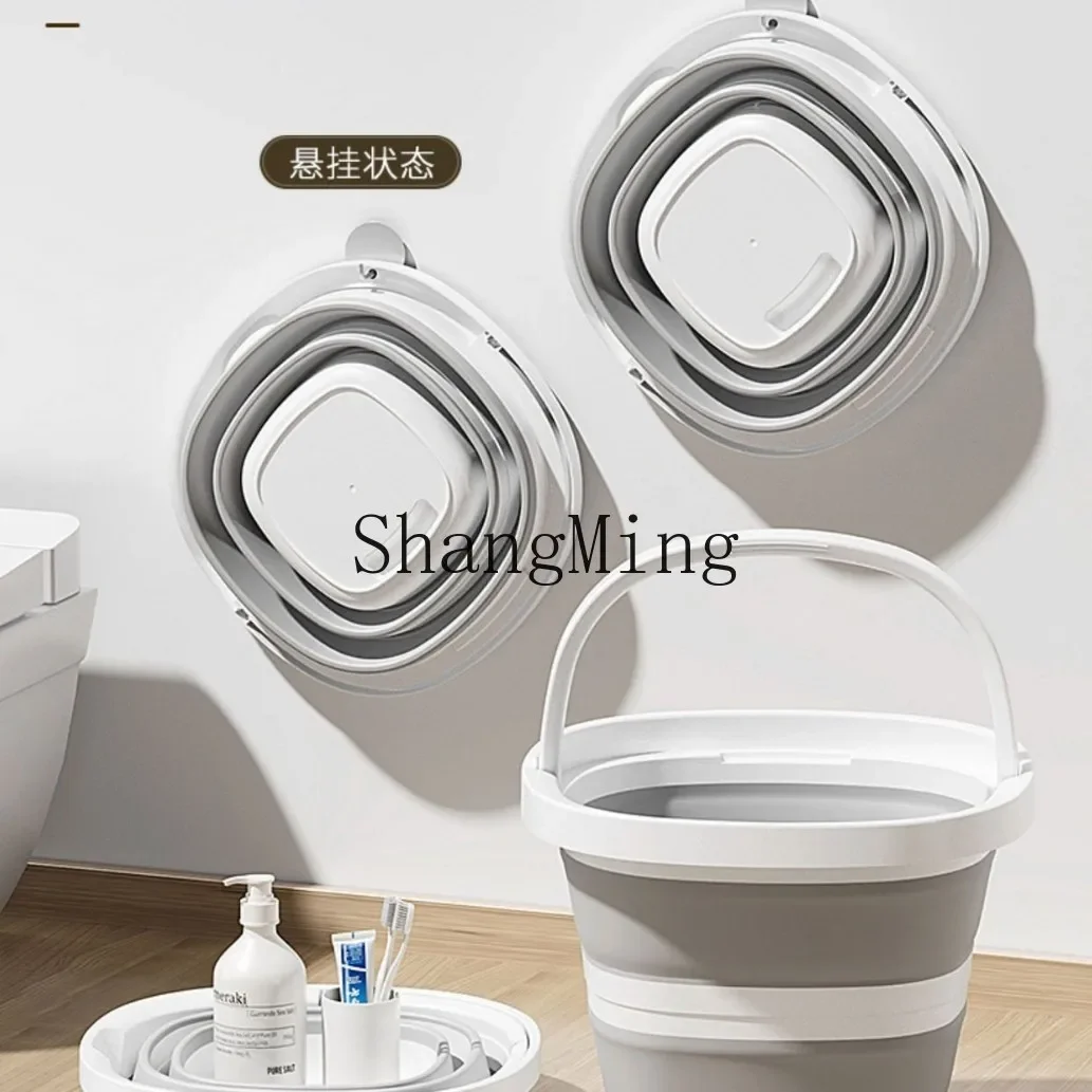 XH folding bucket household student dormitory portable size travel car outdoor fishing portable plastic bucket