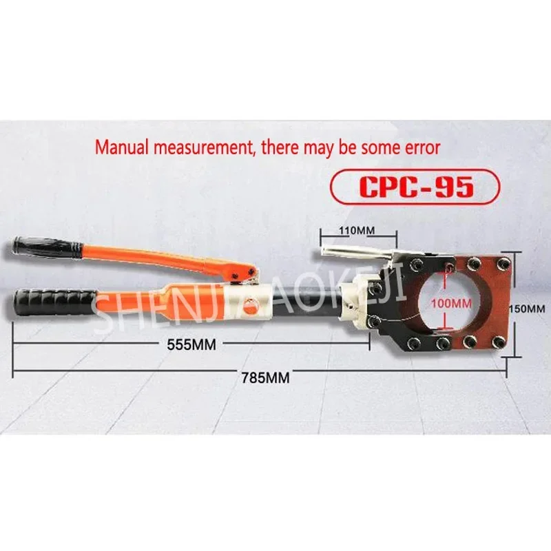Hydraulic Cable Cutter Hydraulic Crimping Tools Overall Cable Scissors Fast Copper Armored Cable Clamp Bolt Cutters CPC-95
