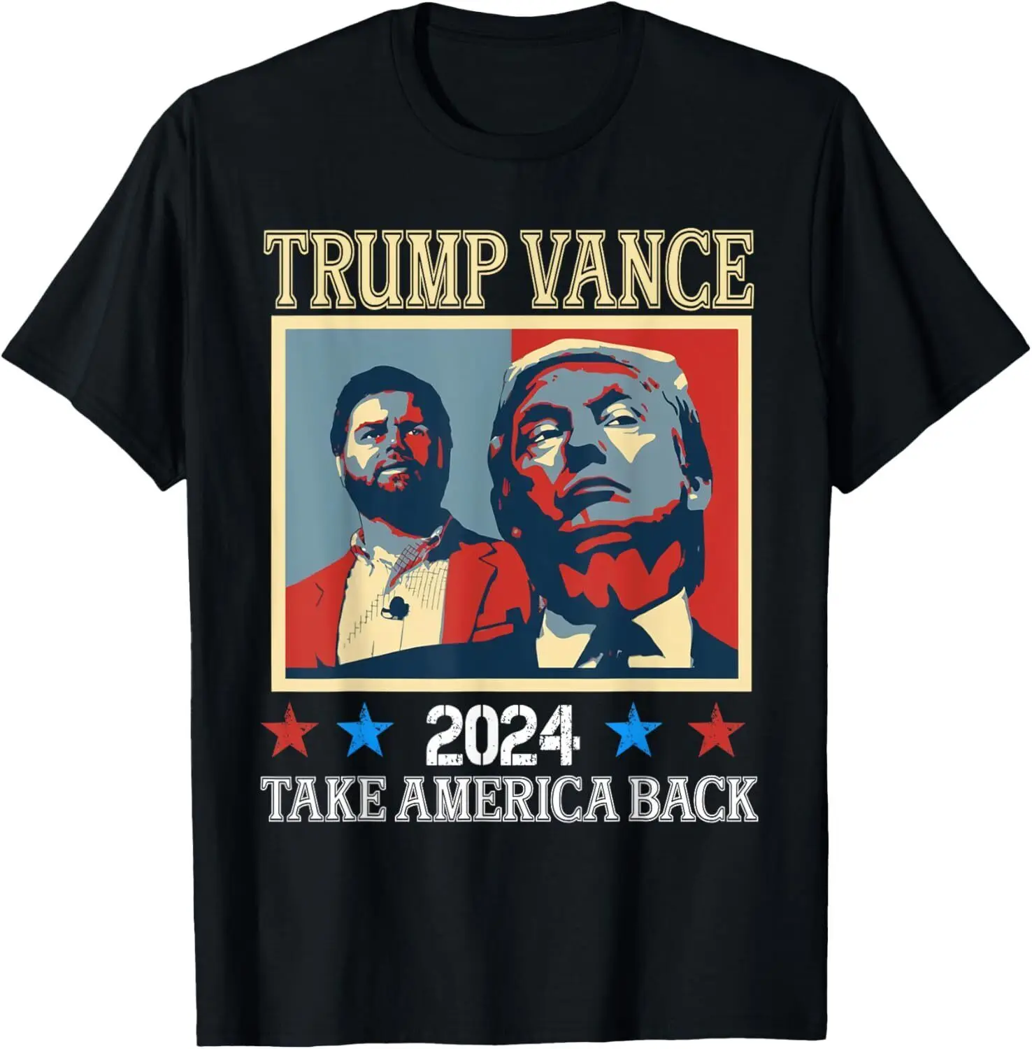 Trump Vance 2024 Donald Trump J.D. Vance Take America Back T-Shirt