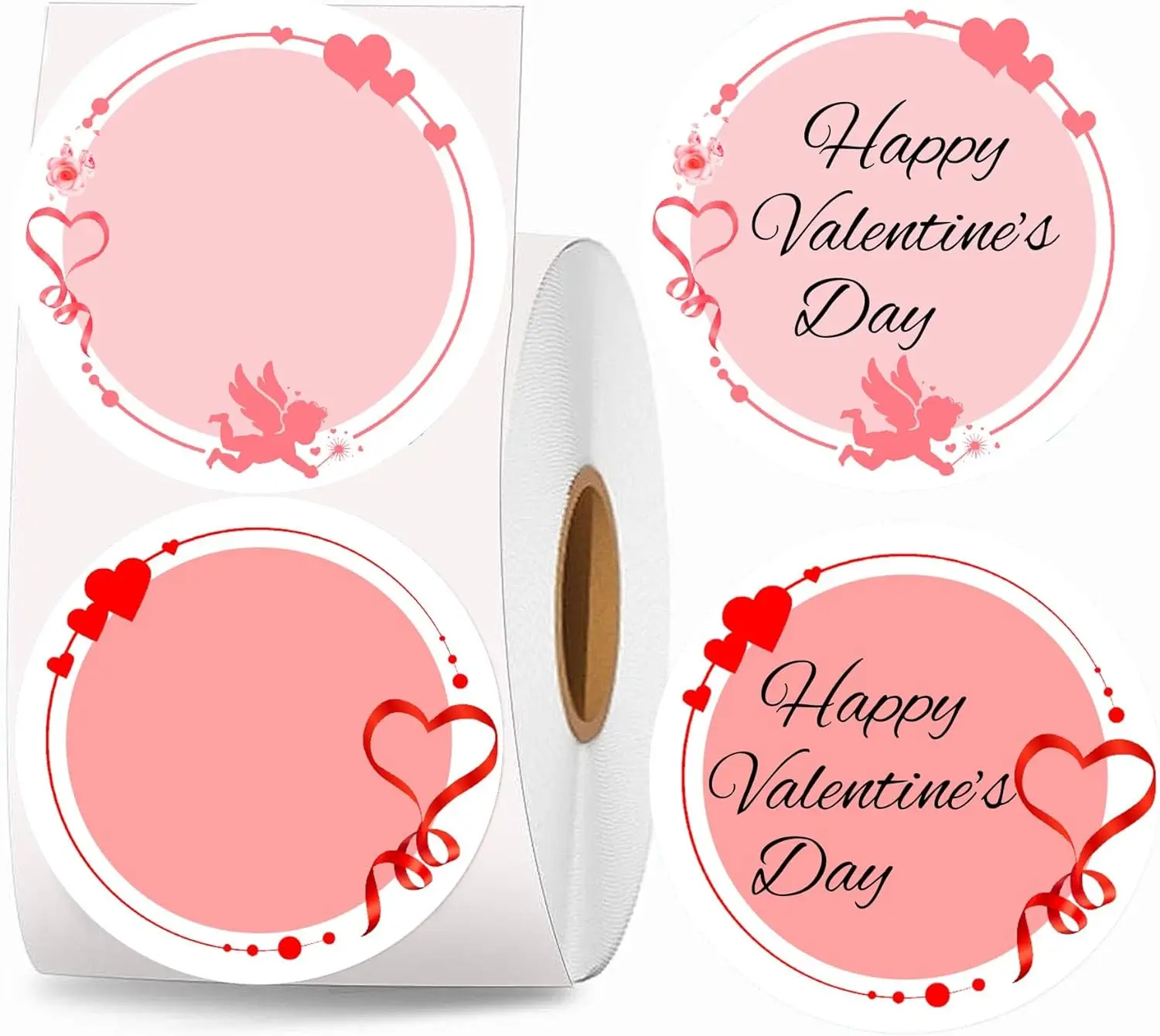 

Direct Thermal Stickers Happy Valentine's Day Stickers 2inch Valentine Holiday Party Decoration Decals 500Pcs