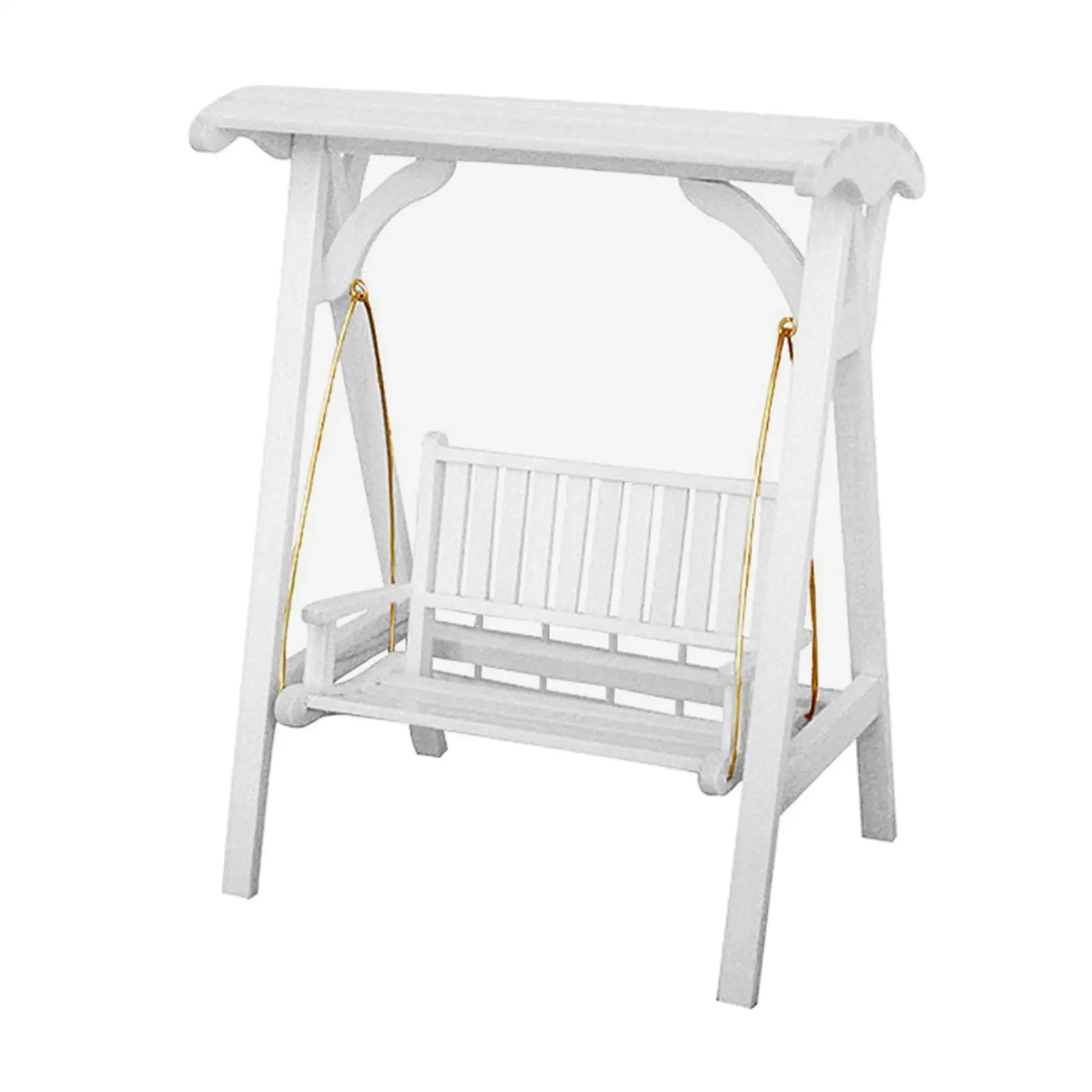 

1:12 Dollhouse Miniature Porch Swing Miniature Dollhouse Decoration Accessories DIY Scene Accessories for Garden Lawn Decoration