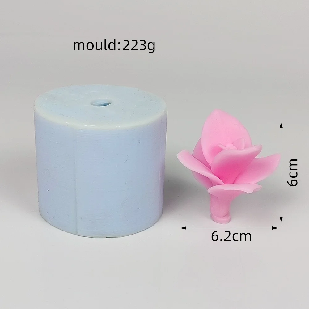 3D Lily Flower Shape Silicone Mold Fondant Cake Chocolate Candle Soap Mould DIY Aromatherarpy Household Decoration Craft Tools