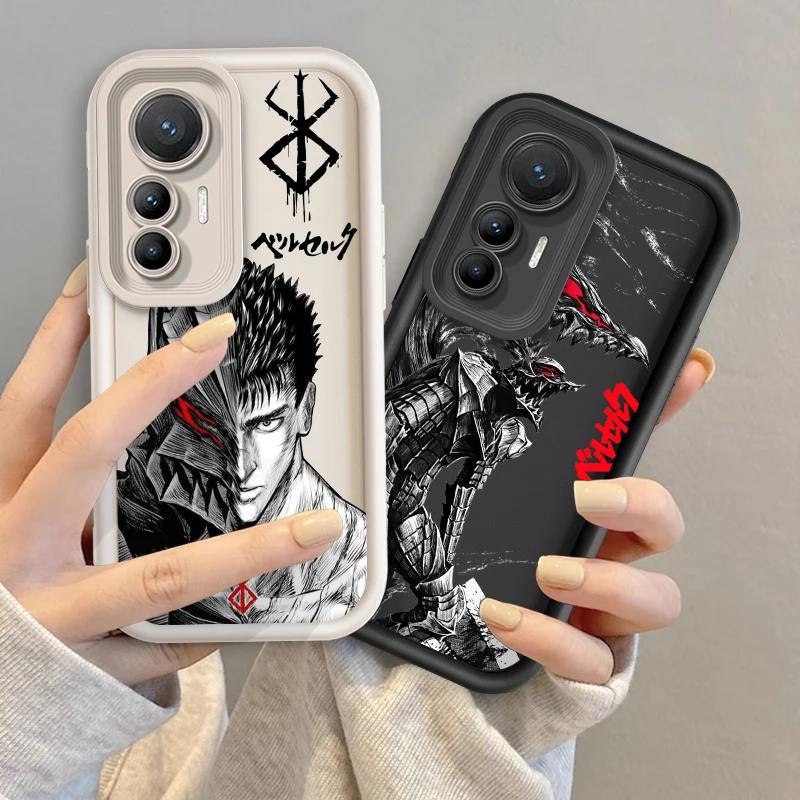 B-Berserk Guts Fightings Eye Ladder For Xiaomi MI 14 12T 11 Lite Poco M3 X5 X4 F5 F4 F3 F2 GT Pro 5G TPU Phone Case