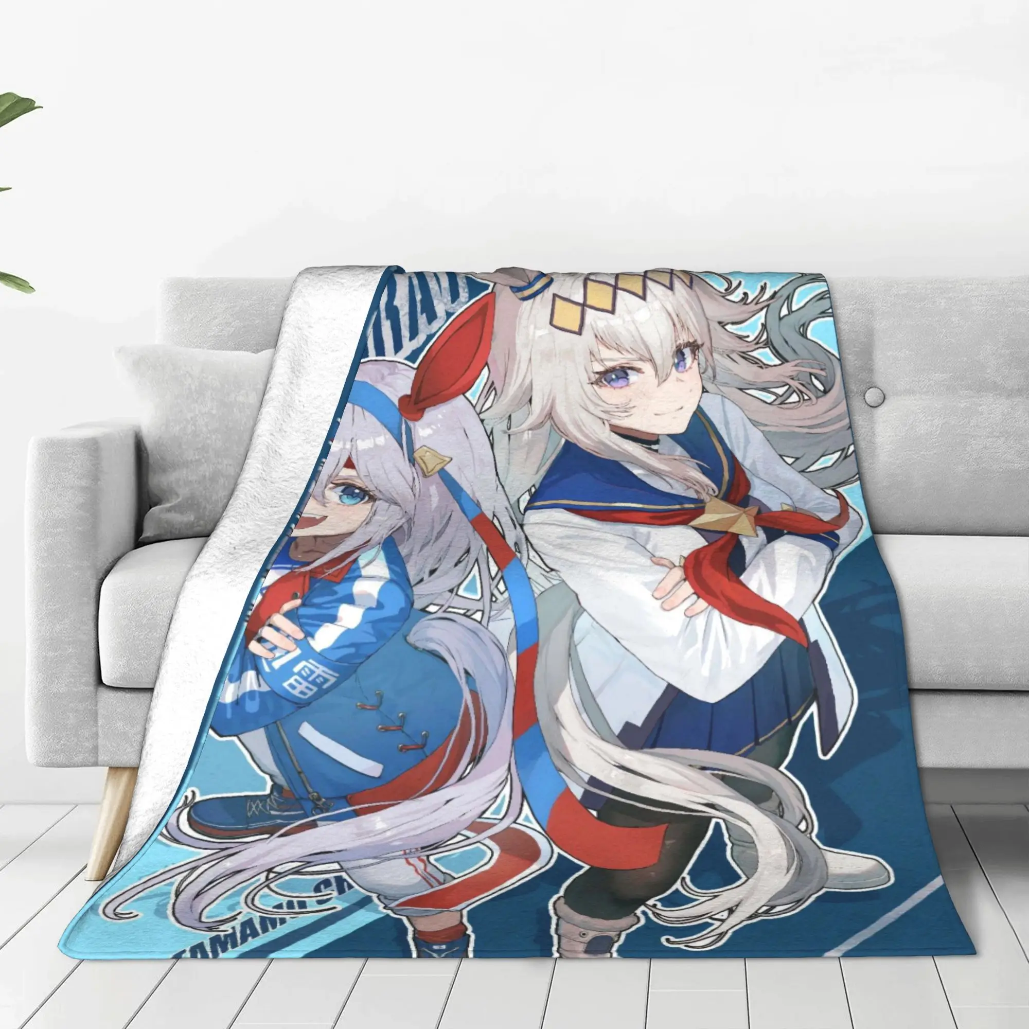 

Prettys Derbys Horse Girls Flannel Blanket Autumn Super Warm Throw Blanket for Children Living Room Funny Bedspread Bed Cover