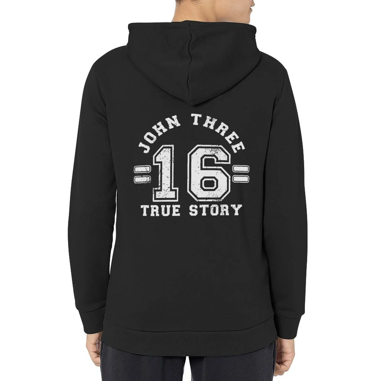 

John 3 :16 True Story Christian Bible Verse Christmas Hoodie mens clothing blouse men's hoodie sweatshirt