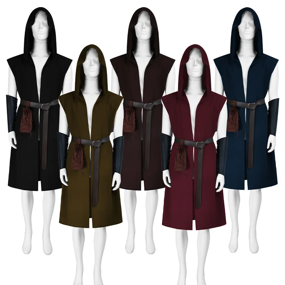 Chaleco medieval renacentista Chaleco sin mangas de combate de caballero cosplay de Halloween