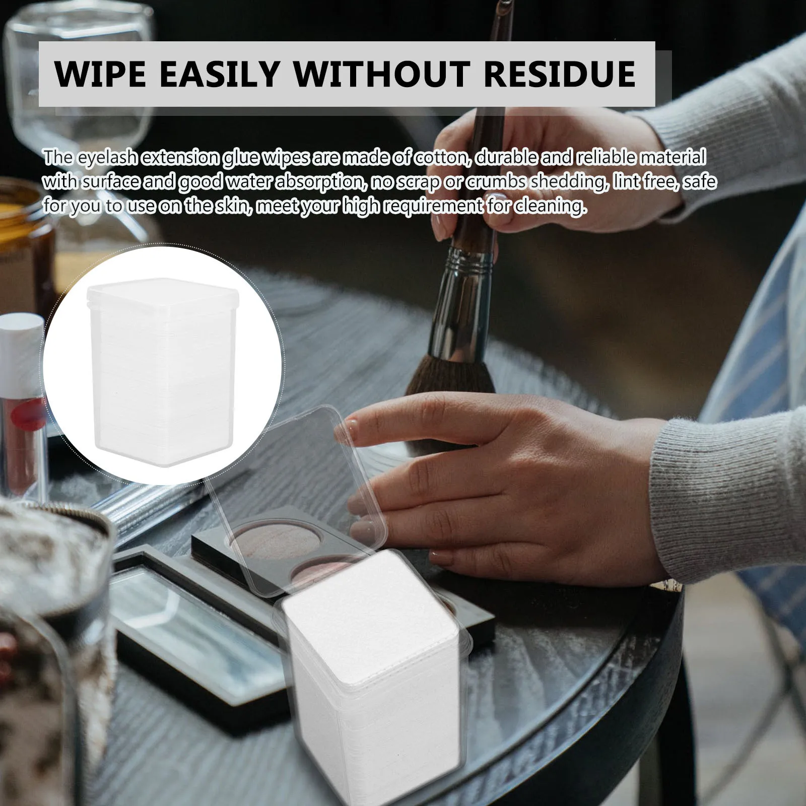 600 個接着剤クレンジングパッドまつげエクステンションワイプ綿生地除去シート接着剤ボトルクリーニングツールまつげエクステンション